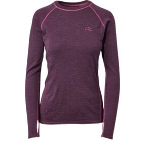L.L. Bean Women's Midweight 250 Crew 100% Merino Wool Midweight 2X Plus Top
